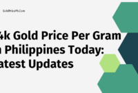 14k Gold Price Per Gram in Philippines Today